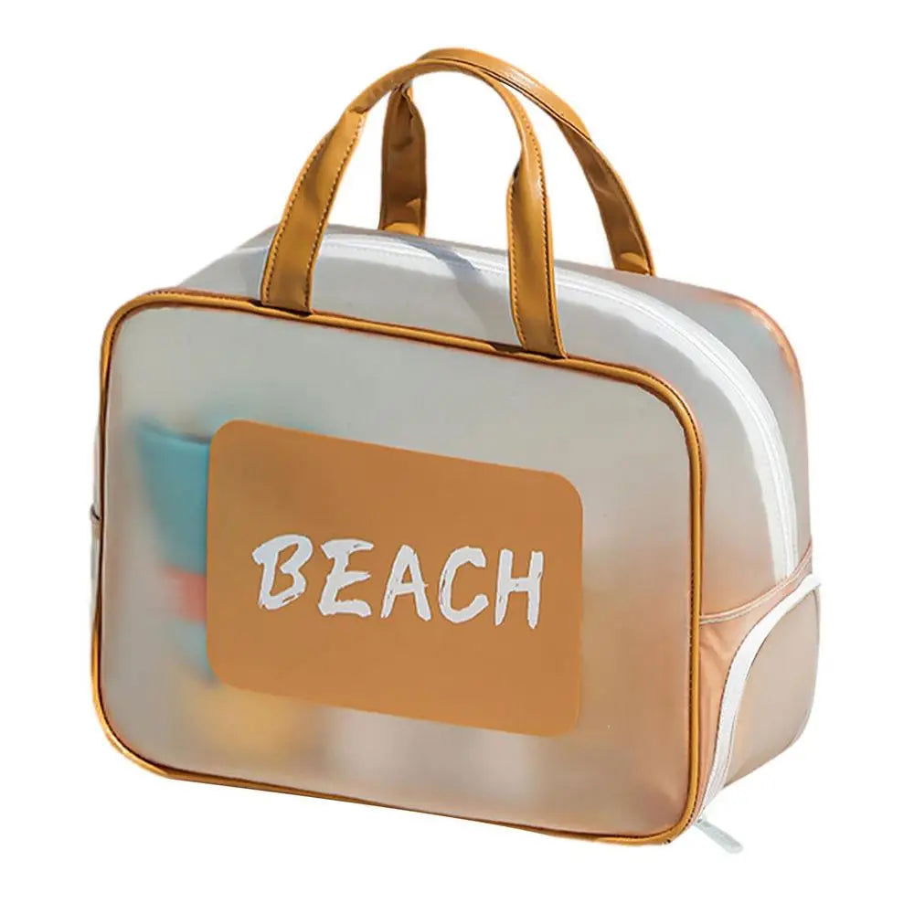 Beach Bag Tote Pool Tote Large Capacity Organizer Travel Handbag With Wet And Dry Separation Design For Beach Sports Swimming - KK Store