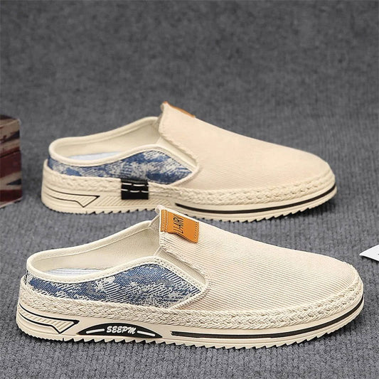 Backless Shoes Mens Sneakers Casual Summer Slippers Outdoor Walking Fashion Tennis Sport Luxury Designer Slip On Loafers - KK Store