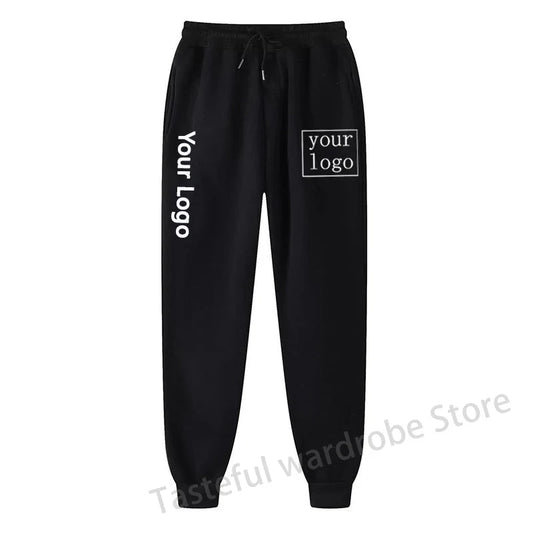 Your Own Design Brand Logo/Picture Personalized Custom Pants Text DIY Long Pants Casual Trousers Men Women Jogging Sweatpant - KK Store