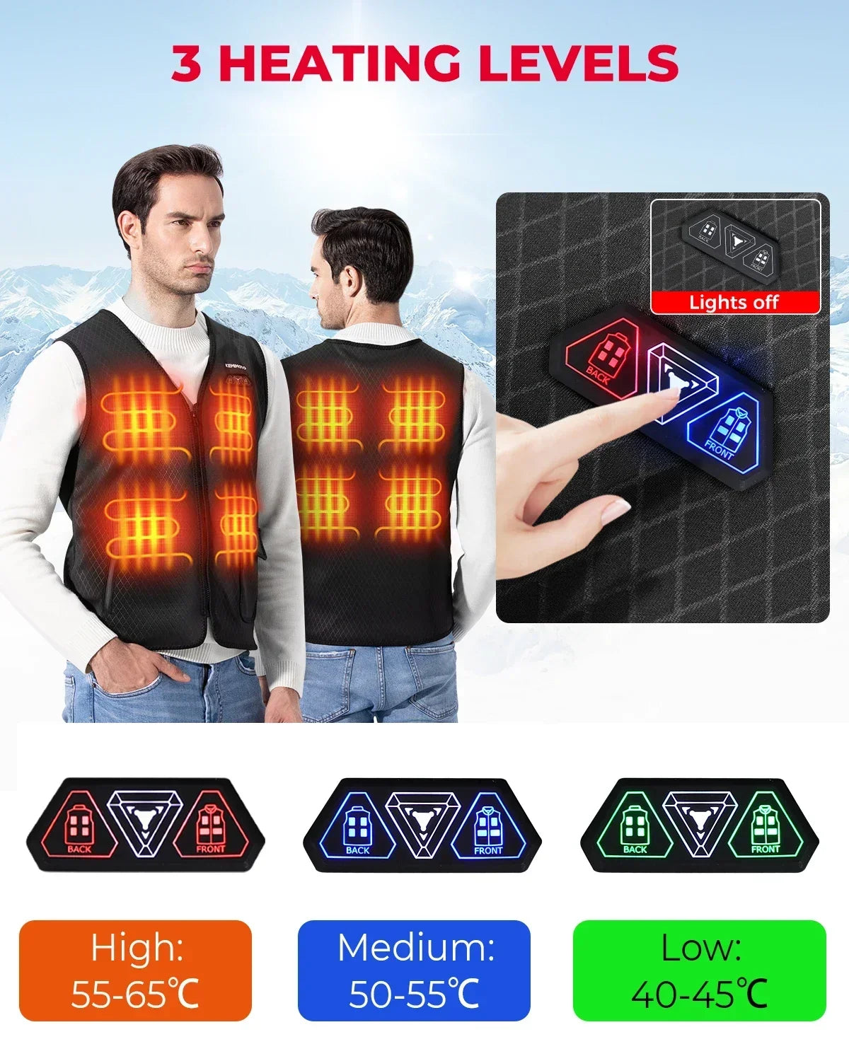 Heated Winter Vest for Men & Women