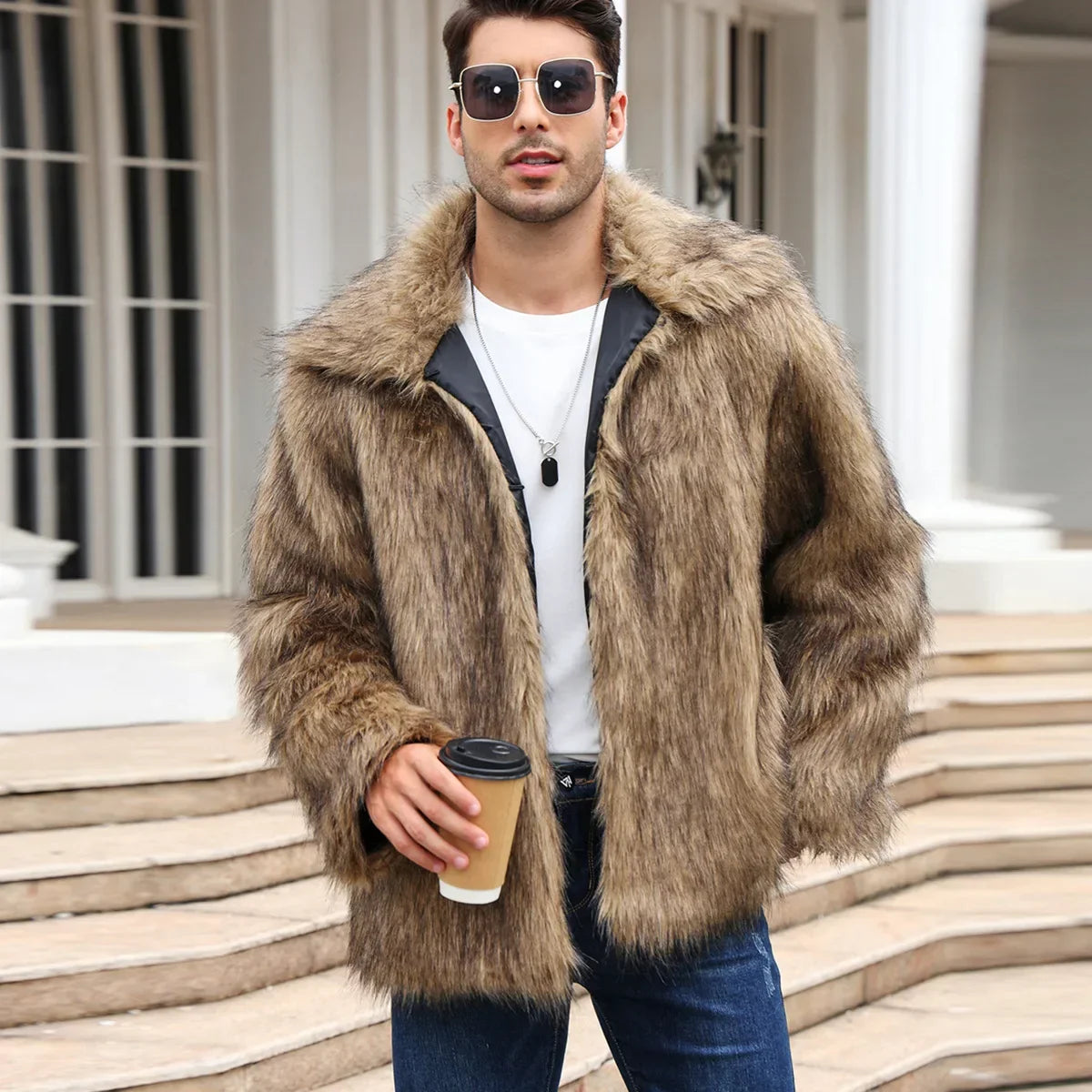 Faux Fur Jacket